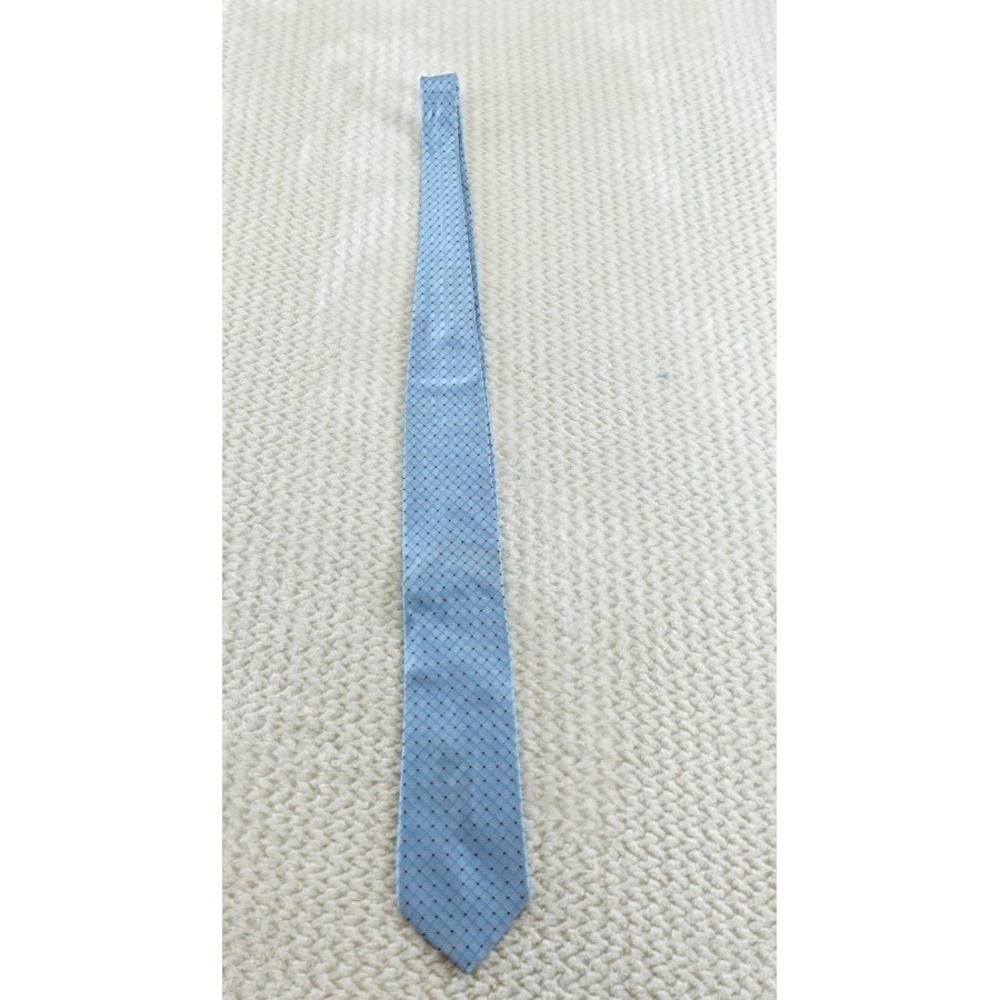 Edwards Signature light blue diamond pattern necktie